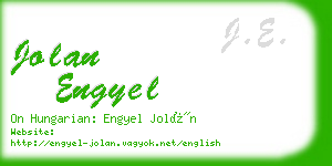 jolan engyel business card